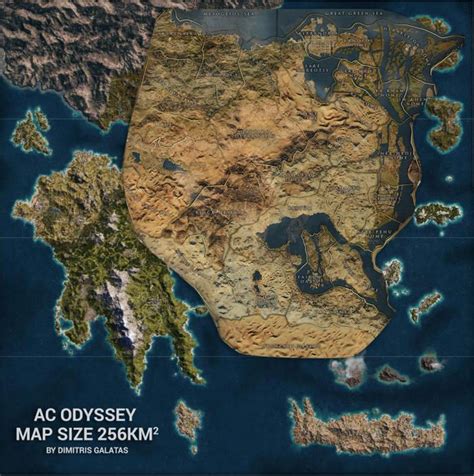 assassin's creed origins vs odyssey map